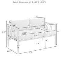 Ashford 4pc Outdoor Loveseat Patio Furniture Set image 10