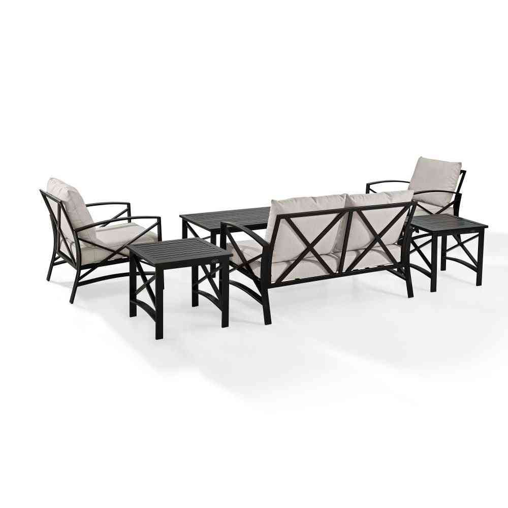 Kaplan 6pc Outdoor Loveseat Patio Furniture Set image 8
