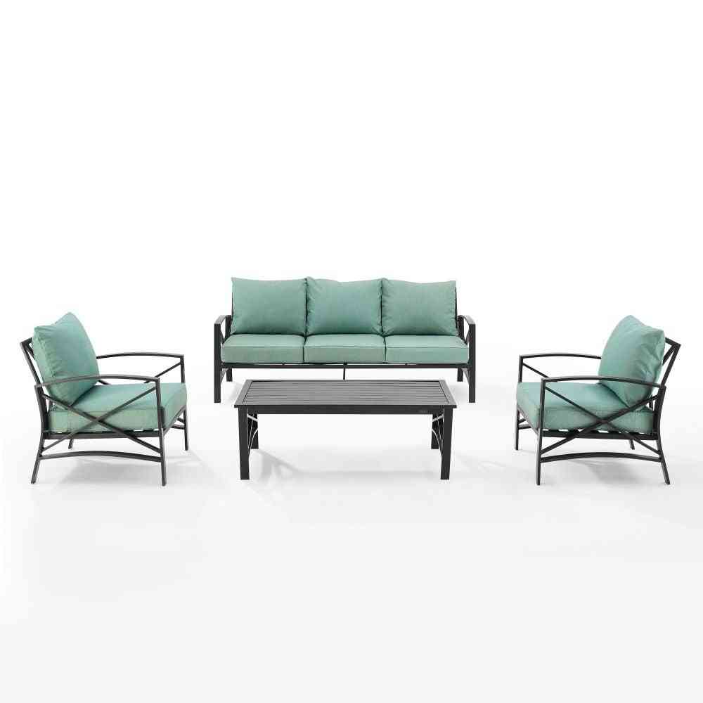 Kaplan 4pc Outdoor Metal Sofa Set image 7