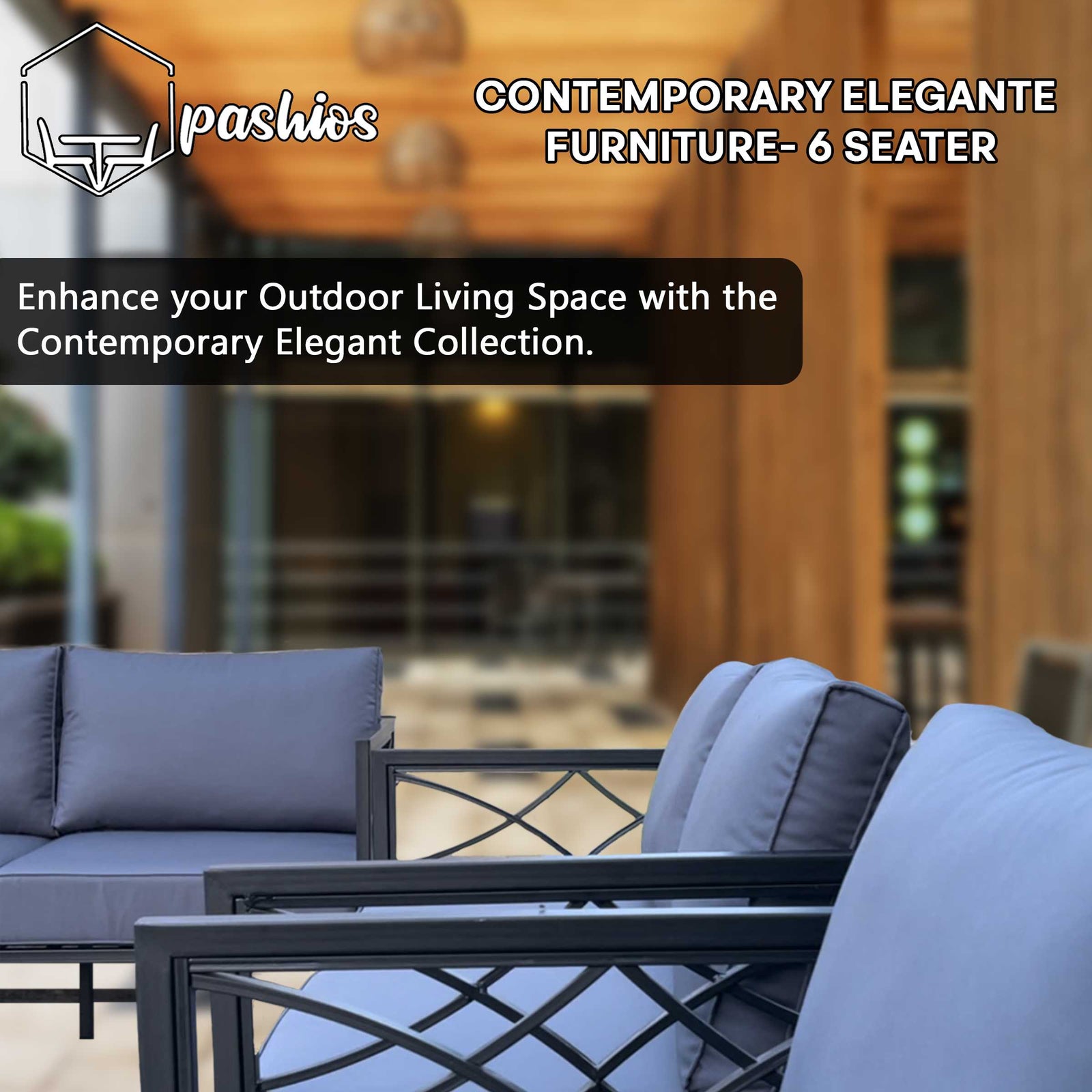 Elegante Contemporary Set - 6 Seater image 9