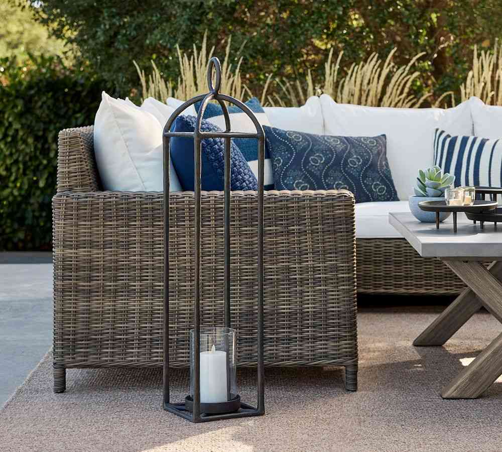 Fallon Forged-Iron Outdoor Lantern- Pair image 14