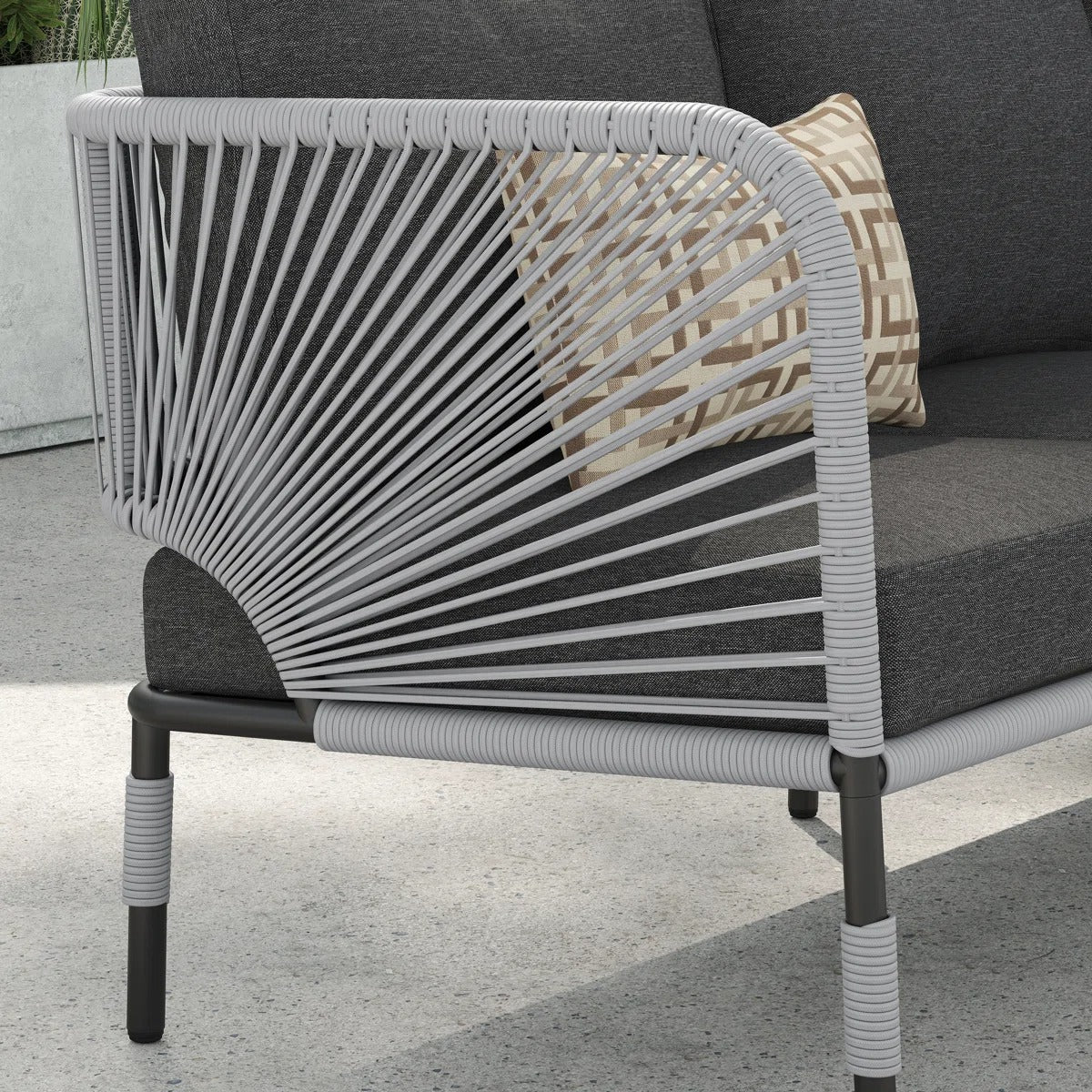 Prism 5-Seater Rope Weave Sofa Set